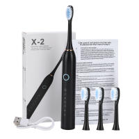 Cepillo De Dientes Eléctrico Sonic Recargable 6 Modos Electrónicos Con Cabezas De Reemplazo Impermeable Limpia Para Adultos - details 10