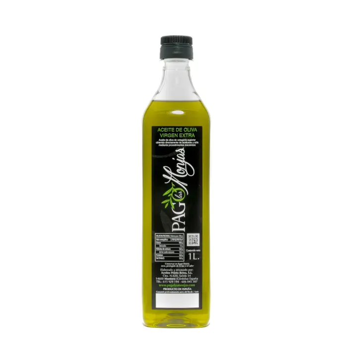 Aceite de Oliva Virgen Extra Filtrado AOVE 1 Litro - Pack 12 Botellas - Pago Las Monjas - 1