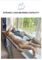 Cama De Gato Colgante Para Ventana Almohadilla Lavable Y Desmontable Con Asiento Succión Para Descanso De Mascotas Suministros Para Gatos Material Oxford Transpirable - details 1