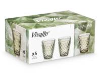 MAXHOME-SET 6 Vaso diamante verde 250 ml - details 1
