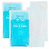 Bolsas de Frio y Calor para Primeros Auxilios, Packs 2 UNIDADES, Bolsas de Gel azul Frío Nevera o Calor Microondas Reutilizables con Fundas Protectoras Compresas Grandes Frías y Calientes para Lesiones para lesiones dolor - details 3