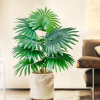 Planta Artificial De Palma Tropical Grande 60-105cm (37.2 Pulgadas) Hoja De Ventilador Decoración Para Oficina Y Hogar - details 10