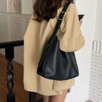 Bolso De Hombro Para Mujer Estilo Minimalista Y Moda En PU Cuero Sólido Bolso Cruzado Versátil Para El Trabajo Con Cierre Hasp - details 12