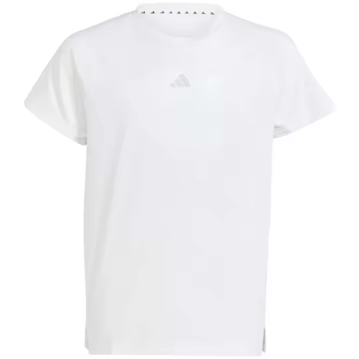 Camiseta de Manga Corta Adidas  para niños unisex en color blanco - 1
