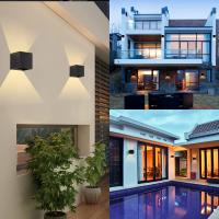 SOMY Aplique LED 12W Moderno 3000K Ajustable con Ángulo de Haz, IP65 Impermeable, Soporte de Aluminio, Aplique LED para Pasillo, Salón, Dormitorio, Jardín (Haz Blanco Cálido) Aplique de Pared Salón y Entrada - details 0