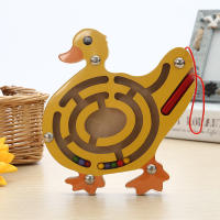 Juguetes Educativos De Madera Montessori Para Niños Con Laberinto Magnético Y Pluma Para Escríbir Animal Pequeño Bola Juego De Herramientas Para Niños - details 3