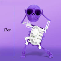 Nueva Juguete De Decompresión 3D Danza Calavera Muñeco Cabeza Truco Reloj Decoración Calavera Hombre Juguete De Halloween - details 0