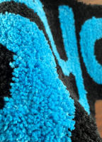 Carpetas Geométricas Azules Con Punto Irregular Alfombra Para Dormitorio Y Sala De Estar Resistentes Al Desvanecimiento Antideslizantes Decoración Aestética Para El Hogar Alfombrilla Para Piezas De Dormir - details 4