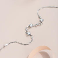 Pulsera Eternidad De Moissanita 1.5 Carrats En Plata De Ley 925 Para Mujer Elegante Y Noble Regalo Para Novia Madre - details 2