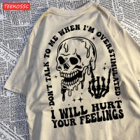 Camiseta Hombre Impresión " Voy a Dañar Tus Sentimientos " Talla Grande Cuello Redondo Manga Corta Algodón Estilo Casual Verano - details 10