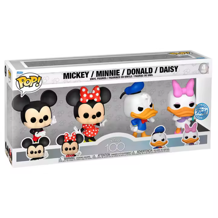 Blister 4 figuras POP Disney Classic ExclusiveFigura  Coleccionable - Idea de Regalo- Mercancia Oficial - Juguetes para Niños y Adultos - Movies Fans - Muñeco para Coleccionistas y Exposición - 1