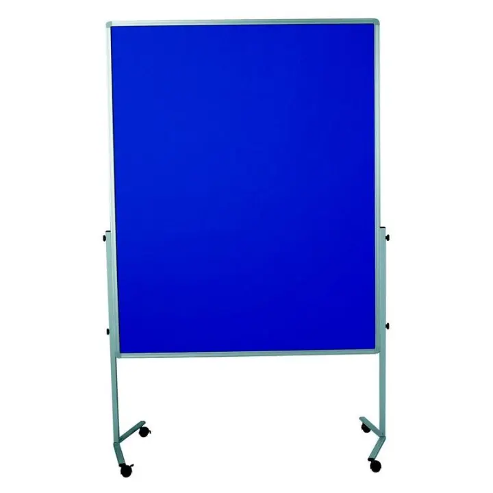 Pizarra móvil de presentación PREMIUM 150x120 cm en negro - 1