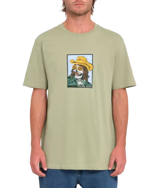 Camiseta de manga corta Volcom Cosmic Rodeo - Green Tea - 1
