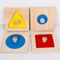 Juguetes Educativos Montessori Puzle De Madera Con Formas Geométricas Juego De Aprendizaje Infantil Para Bebés Y Niños Pequeños - details 7