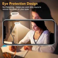 Lámpara de escritorio LED ajustable con fuente de luz y lupa, regulable, cambio de color, protección ocular, lupa con clip para lectura, trabajo de oficina y bricolaje, lupa iluminada de 10x, lupa iluminada con clip, lupa de 10x, lámpara de escritorio de - details 2