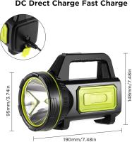 LED recargable interior, potente USB recargable interior portátil LED superreflector lámpara de mano Impermeable camping Luz de trabajo interior - details 5