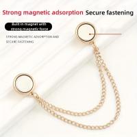 4pcs Clip Magnético De Moda Para Ropa Fuerte Clip De Perno Gratis Broche Decorativo Para Pañuelos Y Trajes De Mujer - details 7