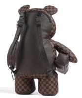 Mochila Sprayground Brown Checkered scepialops teddy bear - details 1
