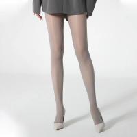 SIMPLEJEWEL Pantimedias Brillantes De Cintura Alta Para Mujer 1 Pieza/3 Piezas Material Poliéster Spandex Nylon Estilo Sólido - details 5