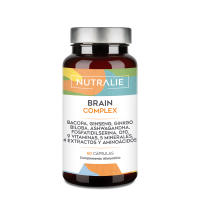 Nootropico Brain Complex -  Memoria y Concentración - Bacopa Monnieri, Ginkgo Biloba, Colina, Ginseng , L-Tirosina + Vitaminas - Brain Complex 60 Cápsulas Nutralie - details 0