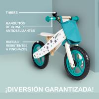 BUDDY BABY Bike - Bicicleta sin Pedales Montessori, Ligera y con Asiento Ajustable y Timbre, Bicicleta 2 Ruedas, Bicicletas niños, Hecha de Madera, Práctica, Moto bebé - details 1