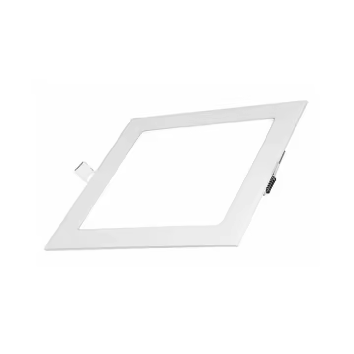Downlight Foco techo blanco cuadrado empotrable, LED 18W, Luz 4000K . 1480 lúmens. Ref DW18-EC/BL-4000 - 1