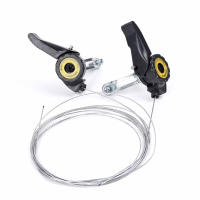 Par De Mandos De Cambios Para Bicicleta Universal 15/18/21 Velocidades Con Triger De Cable Para Bicicleta De Montaña Color Negro - details 2