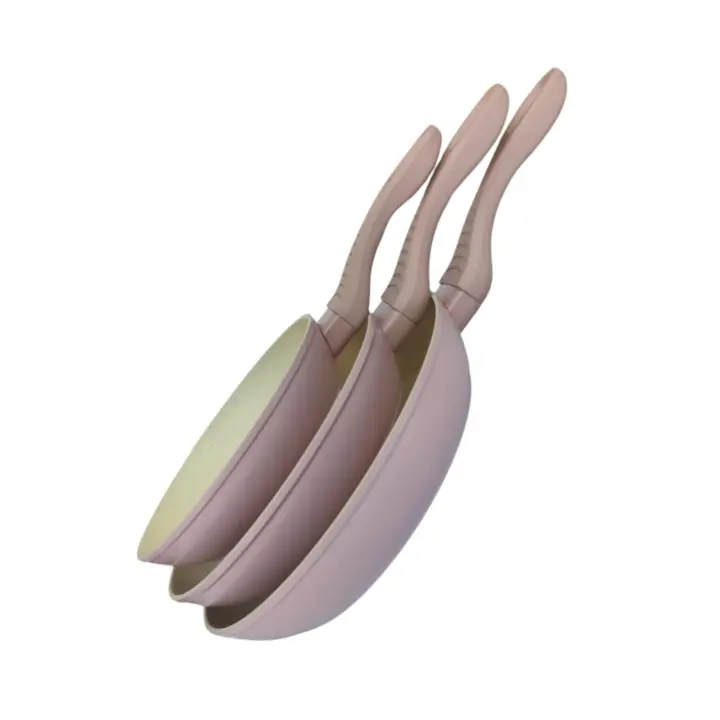 Set de 3 Sartenes 20/24/28cm Revestimiento antiadherente a la piedra Shiro -  SET X3 SARTENES - 1