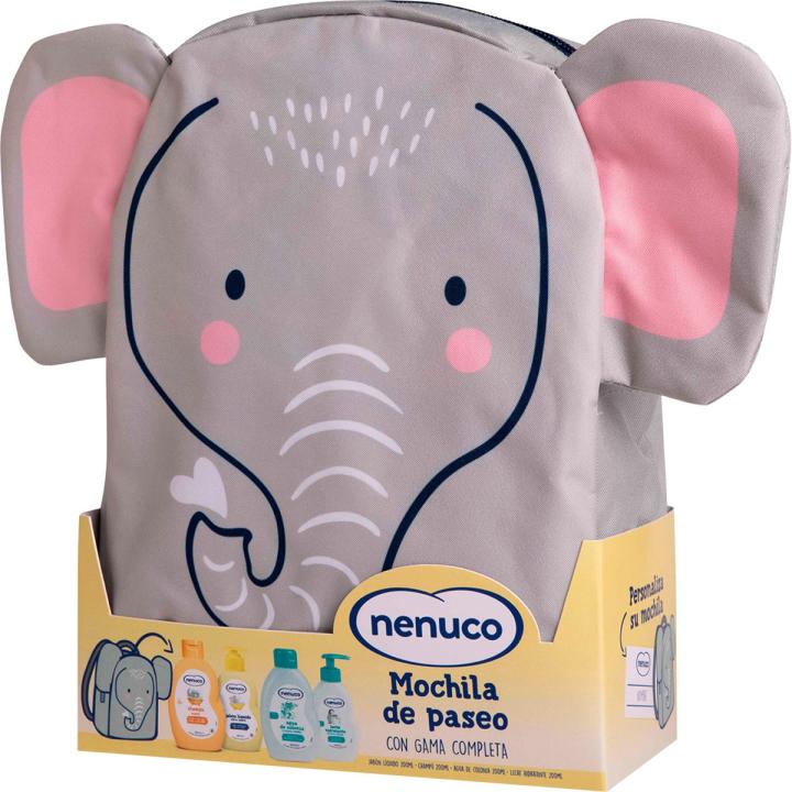 COLONIA NENUCO Pack Bebé Mochila de paseo elefante