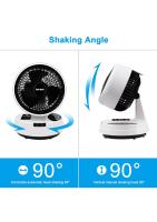 Ventilador de Mesa,Ventilador de Escritorio con Control Remoto y Temporizador,Ventilador Silencioso de Oscilación Circulador de Aire Ventilador de Sobremesa con 3 Velocidades para Hogar,Oficina - details 4