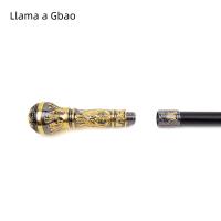 Bastón De Moda Dorado Y Negro Con Manija Redonda Elegante Para Fiesta Y Decoración Cruzado De 93cm Con Punta De Goma - details 7