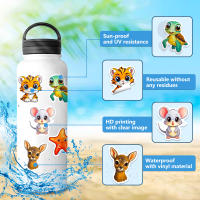 Pegatinas De Animales Cartoon Pequeños Naturales Para Niños 50 Piezas Grandes Ojos Estilo Graffiti Juguetes Para Niños a Partir De 14 Años - details 5