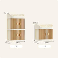 Organizador De Maquillaje De Lujo Para Escritorio Caja De Almacenamiento De Cosméticos Resistente Al Polvo Soporte Para Labiales Y Mascarillas Faciales Plástico - details 0