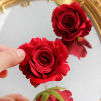 5/10pcs Cabezas De Rosa Silken Artificial Para Scrapbooking Decoración De Casas Bodas Navidad Arco De Navidad Decoración De Pasteles - details 8
