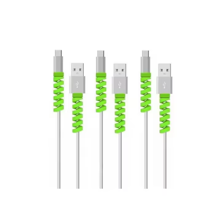 Protector de cable de carga en espiral para teléfono móvil, ratón, cargador USB, enrollador de cable - 1