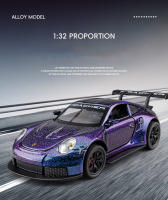 Coche De Carreras Miniatura Porsche 911 GT3 RS 1:32 Para Niños Con Luz Y Sonido Aleación Metal Diecast Coche De Colección Regalo - details 0