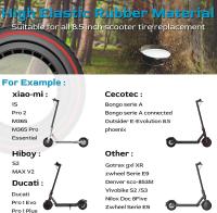 Neumático sólido de 8.5 pulgadas para Patinete Electrico Rueda de 8,5 Pulgadas, Rueda de Repuesto Antipinchazo, Neumáticos de Reemplazo delantero/trasero Compatible con Xiao-mi M365 y PRO, Ducat-i, L-exgo, Vi-vobike, (Rojo) - details 1