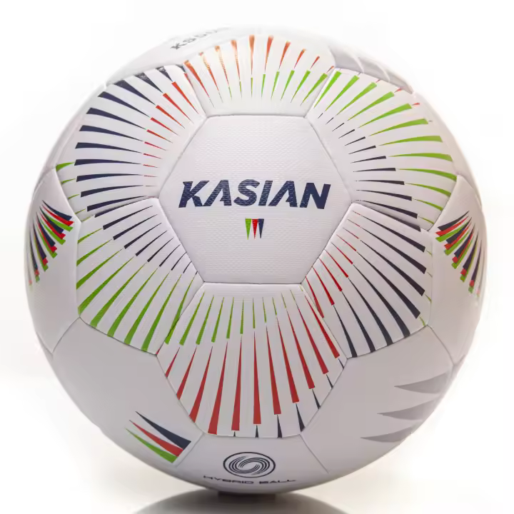 KASIAN Balón Fútbol Sala KS500 Control Técnica en Pista Ideal Entrenamiento y Competición, PU de Alta Calidad  Costuras Invisibles Paneles sellados Alta Amortiguación Blanco - 1