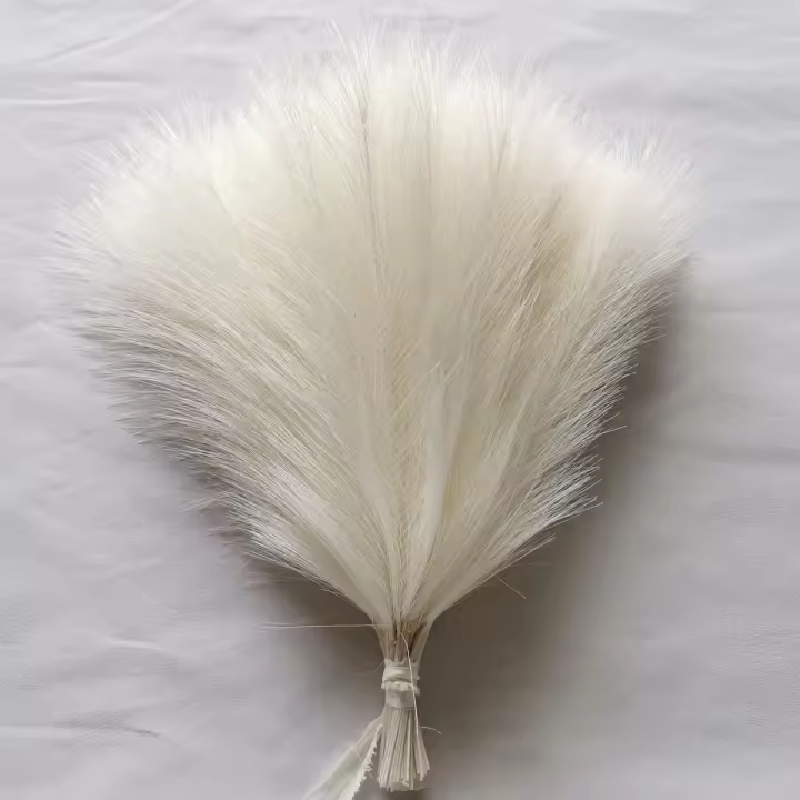 10PCS Pampas Artificial Para Decoración De Casamiento Y Hogar Accesorios De Flores Para Vaso Y Decoración De Habitación Estilo De Planta Silken - 1