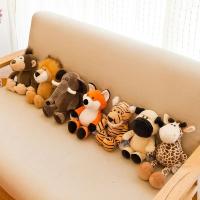 Muñeco De Peluche De 25cm Kawaii Con Animales Del Bosque León Tigre Elefante Mono Zorro Juguetes Para Dormir De Peluche Realistas Para Niños - details 3