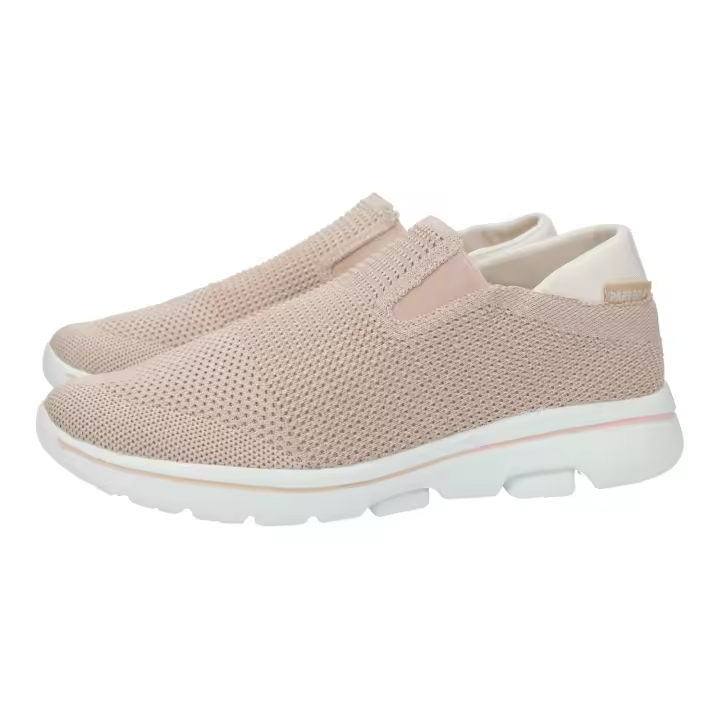 Deportivos marca PAREDES para mujer en color rosa. Deportivas para mujer, color rosa, ligeras, hechas en materiales textiles de calidad, plantilla extraible y sin cordones - 1