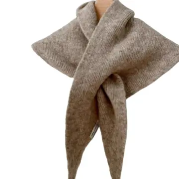 Bufanda Triangular Para Mujer - Estilo Coreano, De Punto, Ligera, Para Abrigos Y Chaquetas De Invierno
