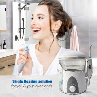 Irrigador Oral Dental Con Rinse 600ml Gran Capacidad Equipado Con 7 Boquillas Presión Ajustable Limpiador De Agua Dental Para Adultos - details 1