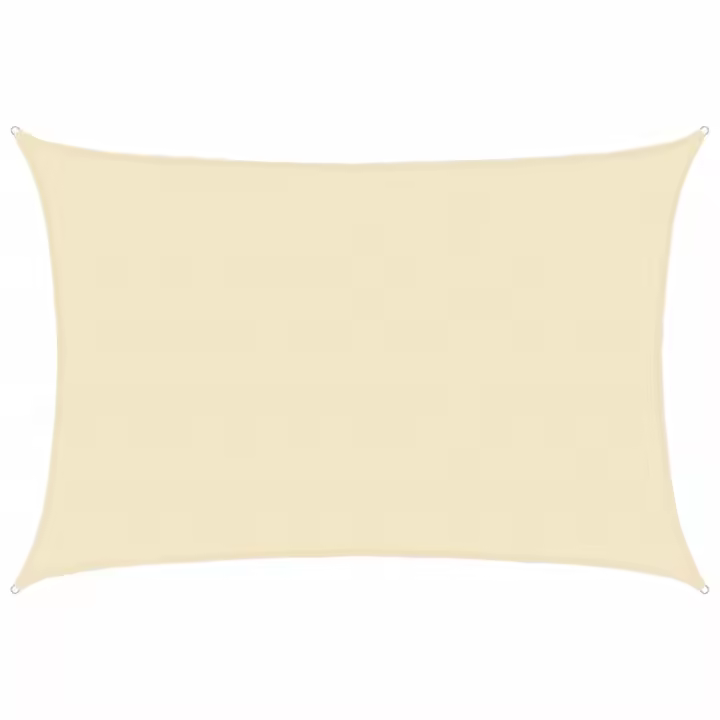 Toldo de Vela HDPE color crema 160g/m² 5x6 m - 1