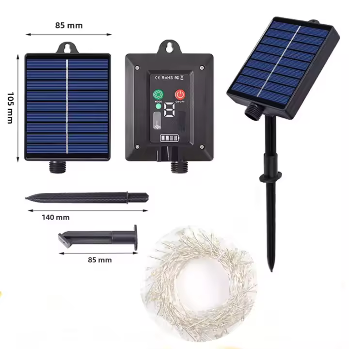 Cadena De Luces LED Solar De 18M/36M Para Jardín Exterior Decoración De Navidad Fiesta Boda Camping Lámpara Faeirita - 1