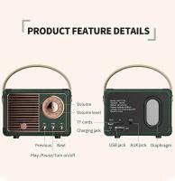 Altavoz Portátil con Bluetooth, Subwoofer de graves inalámbrico para Exterior, Estéreo para Coche, Mini Caja de Música Retro Para Ios/Android - details 7
