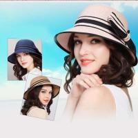Gorro De Paja Para Mujer Muchique Boater Sombrero De Verano Con Alas Anchas Para Playa Protección Solar Gorro De Viaje Casual Con Lazo - details 1