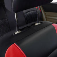 Funda de asiento de Coche de Ocho plazas con borde de Diamantes de una sola Línea, Cuero syntético, Cuero artificial - details 24