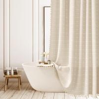Cortina de Ducha Bohemia, Juego de Cortinas de baño Resistentes de 330g/m² with Borla, 180X200cm - details 1