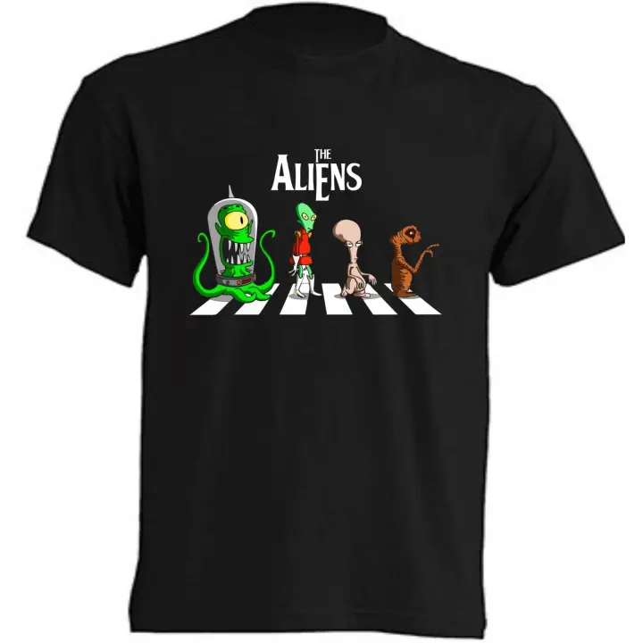 Camiseta The Aliens - | Algodón | Manga Corta - Tejido tubular, sin costuras laterales. - Punto liso - 1